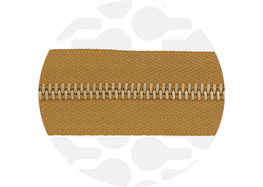Zipper Metal Ochre Gold