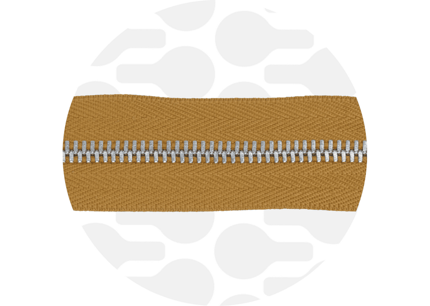 Zipper Metal Ochre Nickel