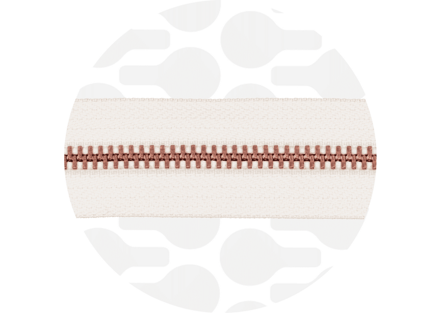 Zipper Metal Off white Rose gold