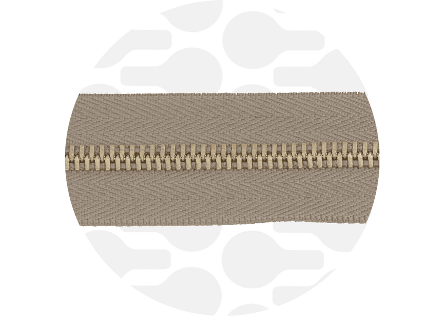 Zipper Metal Capuchino Gold