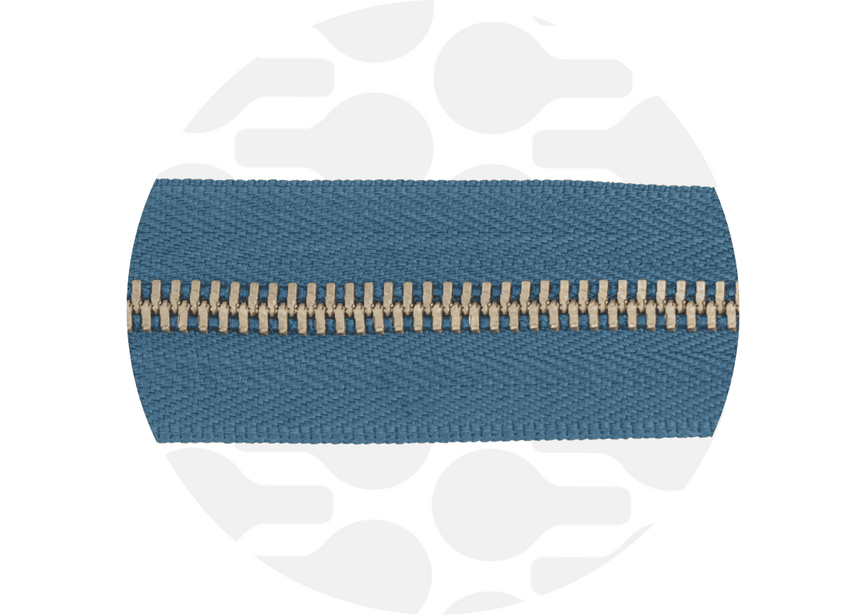 Zipper Metal Peacock Gold