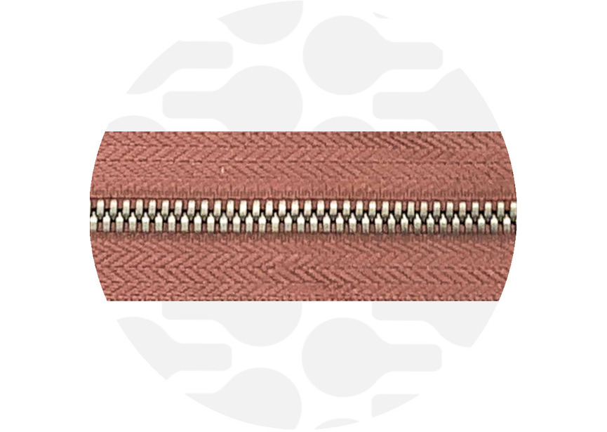 dusty rose-brushed-nickel-Metal Zipper 5 