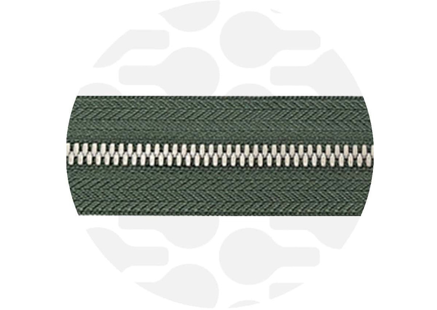 Metal Zipper 5 Sage Green - NIckel