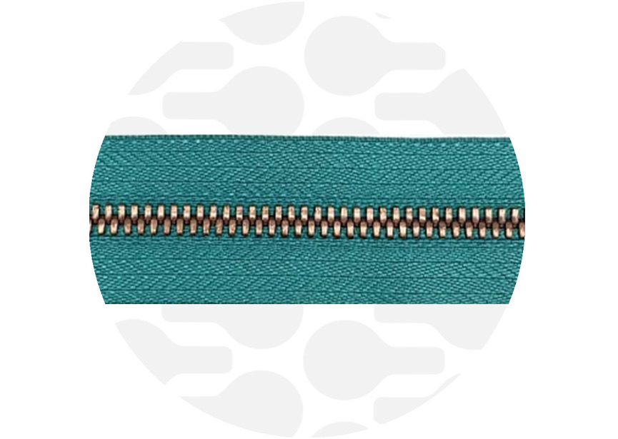 seasprayteal-copper-metal zipper
