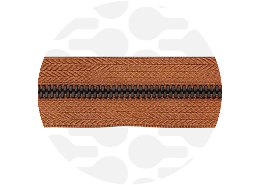 cognac-black-metal zipper