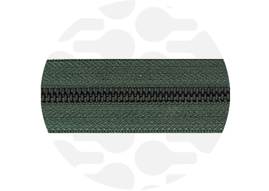 Metal Zipper 5 Sage Green - Black