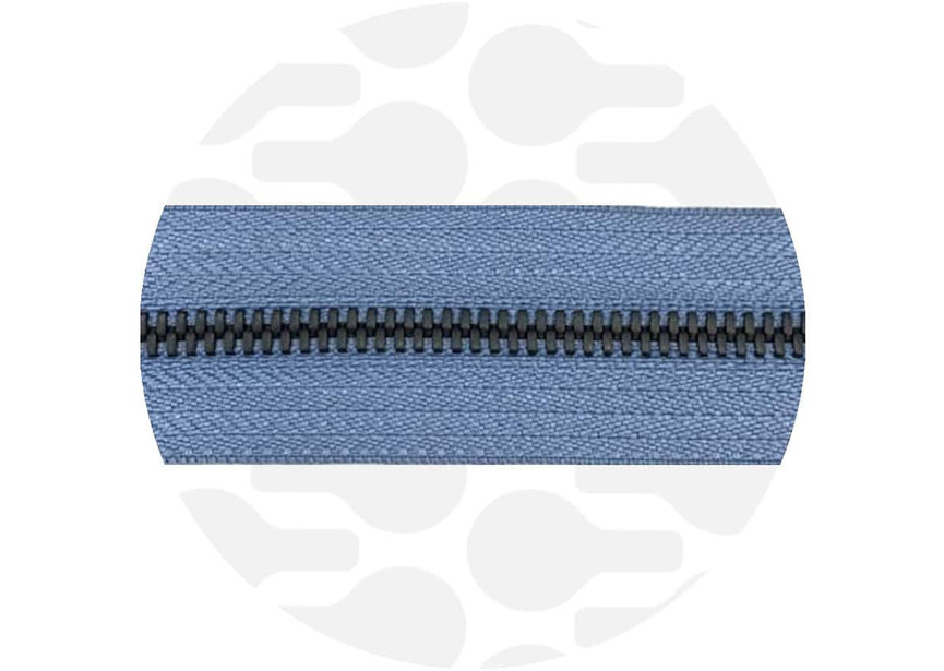 Cloudy-black-metal zipper