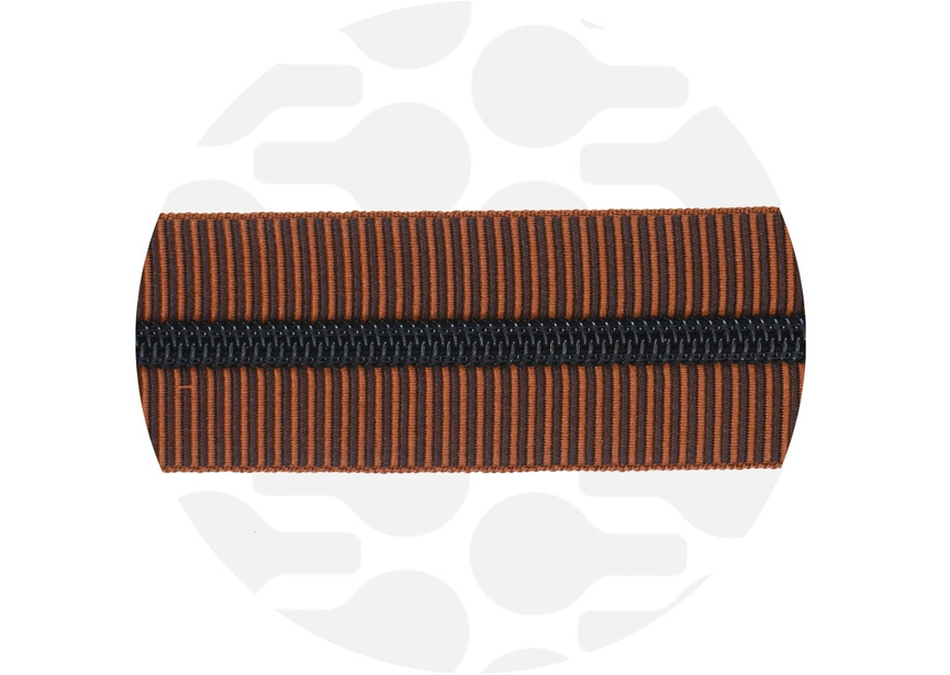 Zipper Striped Toffee Black