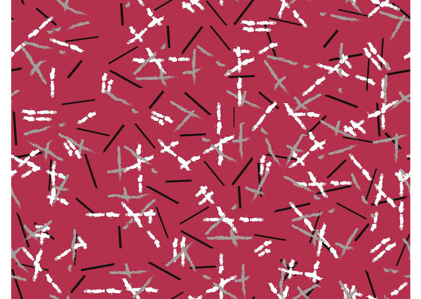 random stripes-raspberry