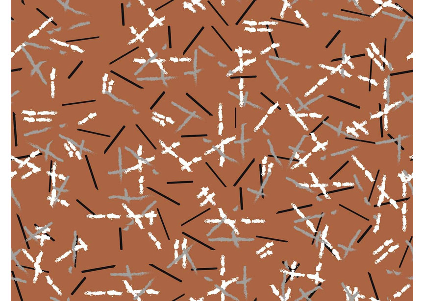 random stripes-burnedsienna