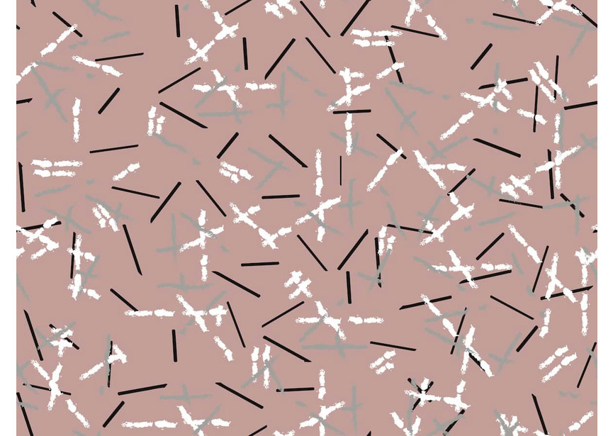 random stripes-16-dusty roze