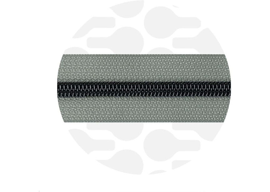 Silver Grey-Gun-Nylon Coil Zipper