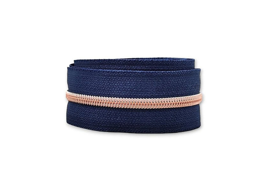 zippertape3-nyloncoil-navy-rosegold