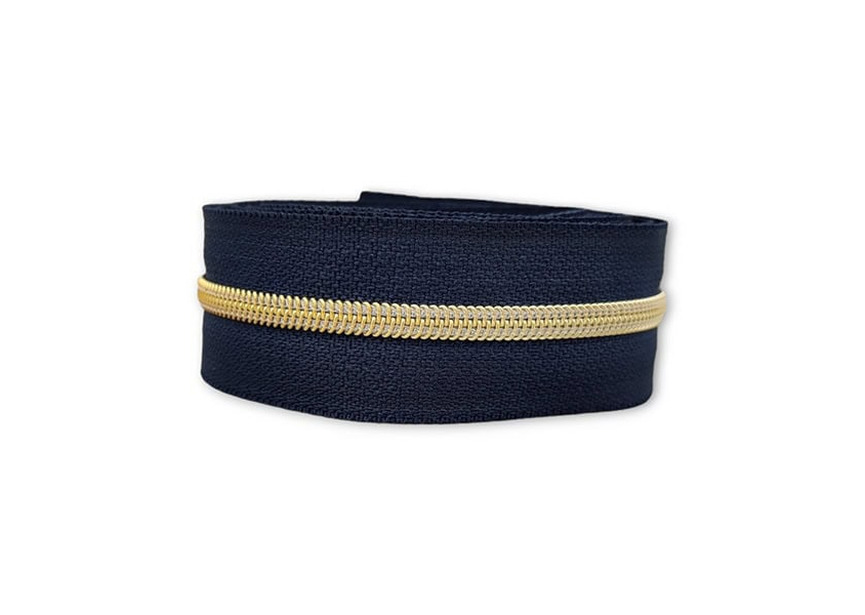 zippertape3-nyloncoil-navy-gold