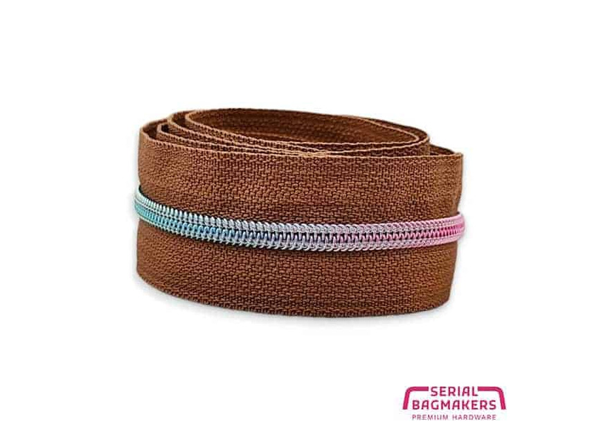 zippertape3-nyloncoil-cognac-rainbow
