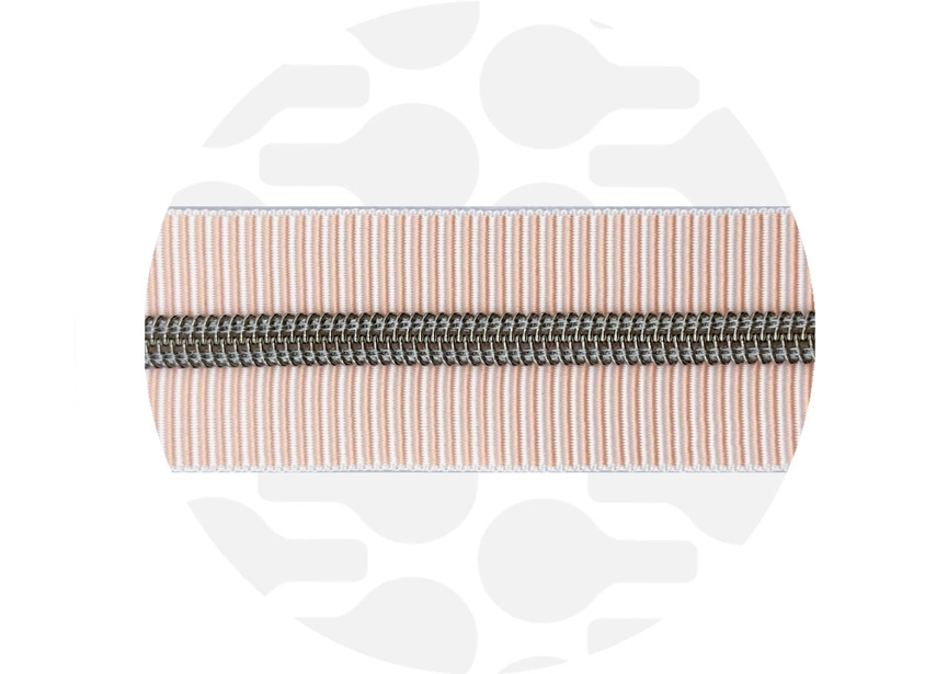 Zipper Striped peachy Nickel
