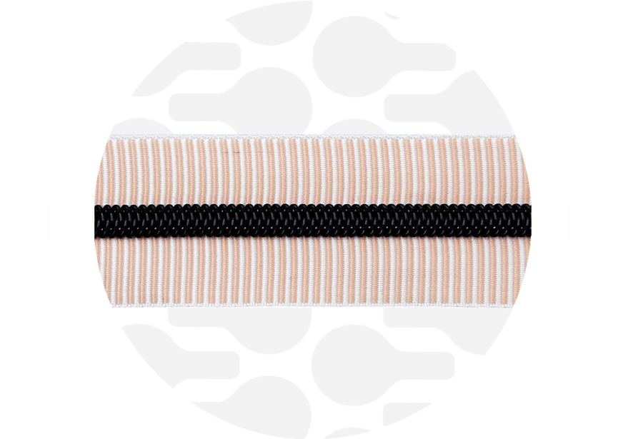 Zipper Striped Peachy Black